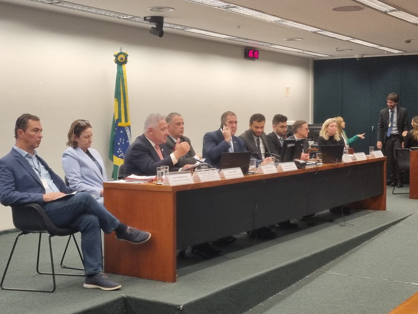 Rinaldo Mancin, diretor de Relações Institucionais do Instituto Brasileiro de Mineração (IBRAM), participa de audiência pública na Câmara dos Deputados. Créditos: divulgação Ibram.
