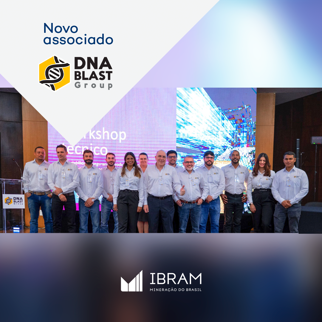 Equipe da DNA-Blast Group no Brasil: nova empresa associada do IBRAM.