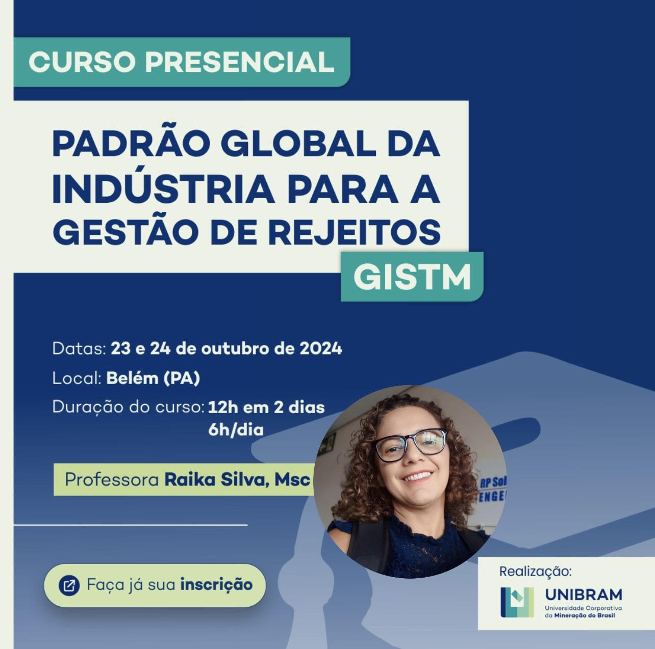 Curso Padrão Global da Indústria para a Gestão de Rejeitos – “GISTM”