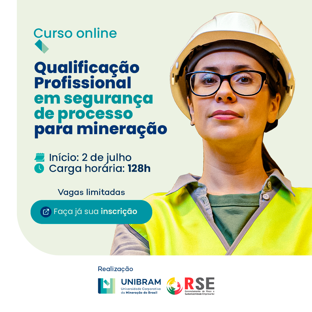 Curso Qualificação em Segurança de Processos na Mineração