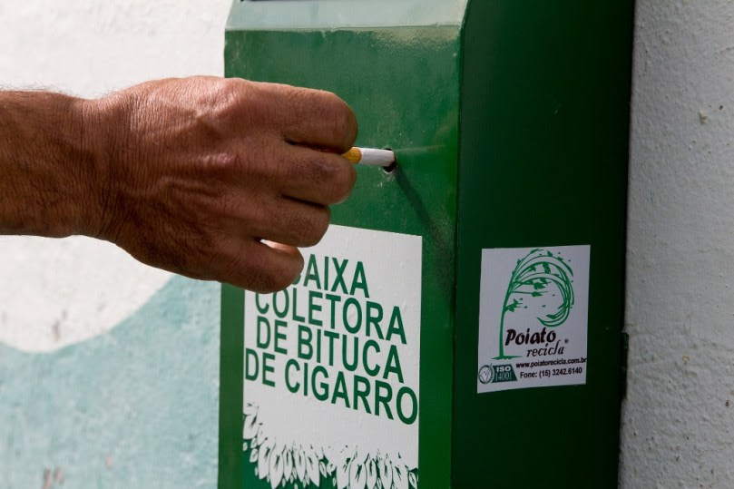 CMOC recicla bitucas de cigarro coletadas nas operações