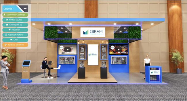 Visite o estande do IBRAM na feira de negócios virtual do CBMINA 2021