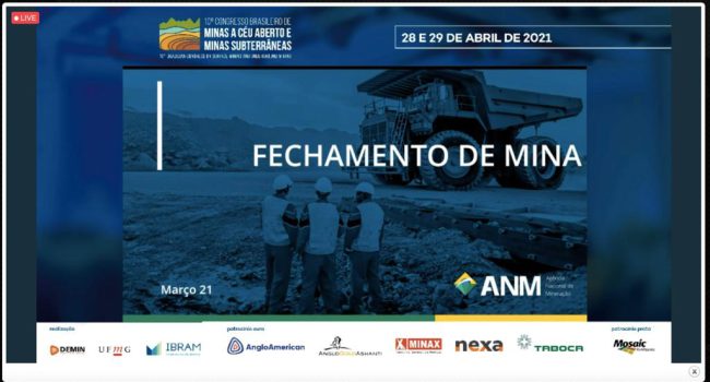 CBMINA: planejar o fechamento de mina é questão estratégica para mineradoras