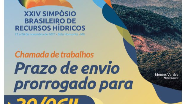 Prorrogadas inscrições de trabalhos técnicos para o XXIV Simpósio Brasileiro de Recursos Hídricos