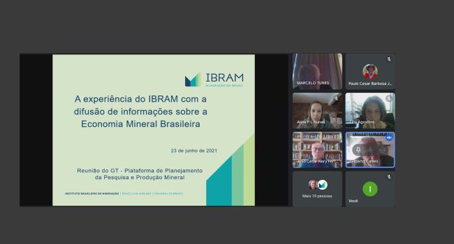 IBRAM apresenta experiência com difusão de dados sobre a economia mineral brasileira