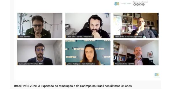 Webinar apresenta estudo sobre a expansão da mineração e o garimpo no território brasileiro entre 1985 e 2020