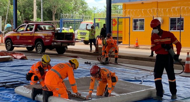Simulado envolvendo produto químico em Paracatu é realizado com sucesso