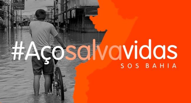 Campanha da ArcelorMittal vai arrecadar doações para as famílias atingidas pelas chuvas na Bahia