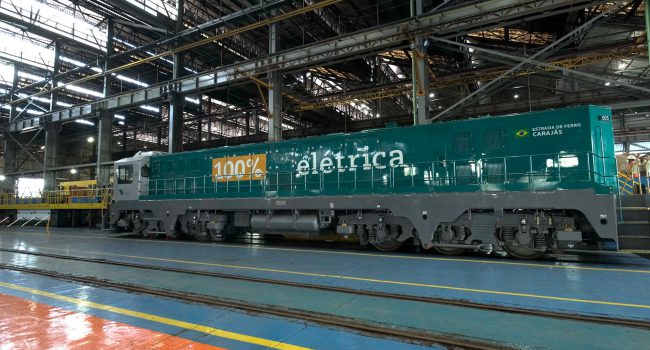 Vale amplia teste de locomotivas 100% elétricas