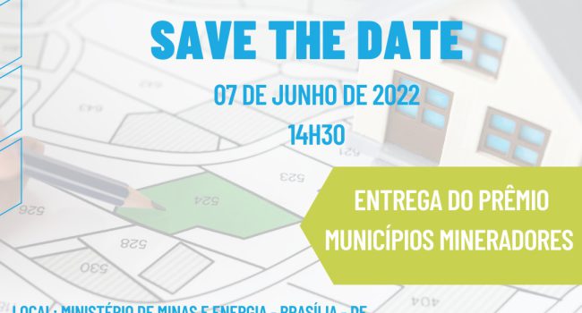Participe: cerimônia do Prêmio Municípios Mineradores 2022 ocorre na próxima terça-feira