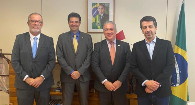 Ministro de Minas e Energia recebe diretor-presidente do IBRAM