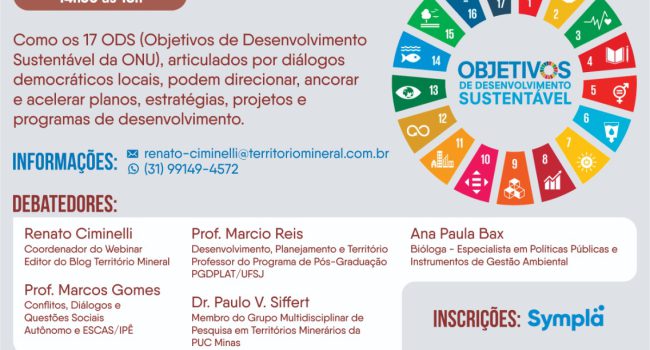 Participe do webinar ODS 2030: Diálogos para o Desenvolvimento Territorial