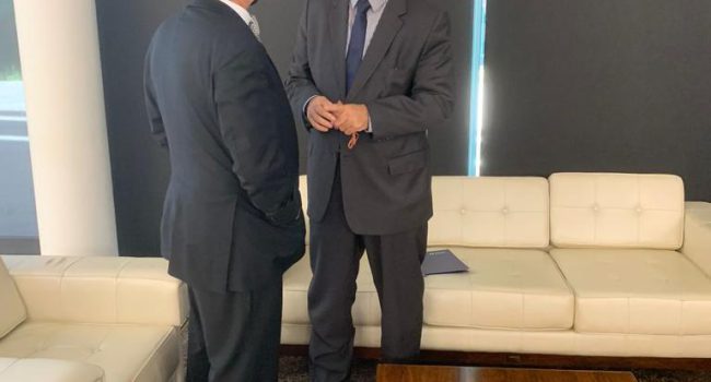 Presidente do STF, Luiz Fux, recebe Raul Jungmann para tratar sobre assuntos relacionados à mineração brasileira
