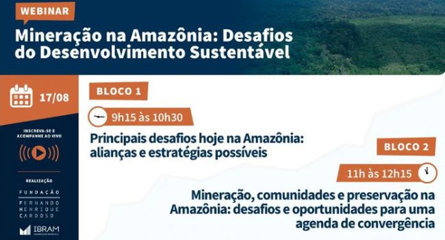 Assista o seminário “Mineração na Amazônia: Desafios do Desenvolvimento Sustentável”