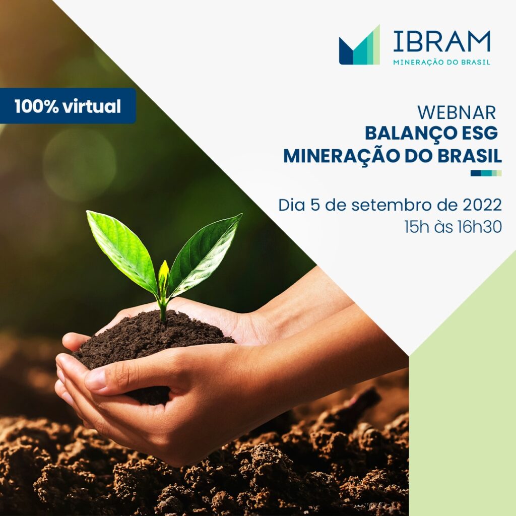 Participe do webinar Balanço ESG da Mineração do Brasil no dia 5/9