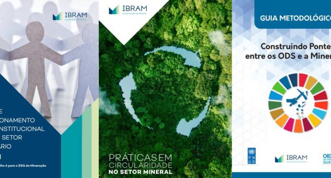 IBRAM lança livros sobre relacionamento socioinstitucional, ODS, economia circular e WIMBrasil apresenta publicação sobre a participação das mulheres no setor mineral na EXPOSIBRAM 2022