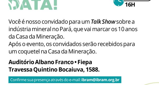 10 anos da Casa da Mineração: uma parceria harmônica em prol da indústria da mineração no Pará