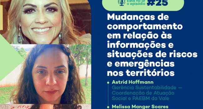 PodMinerar debate mudanças de comportamento em relação às informações e situações de riscos e emergências