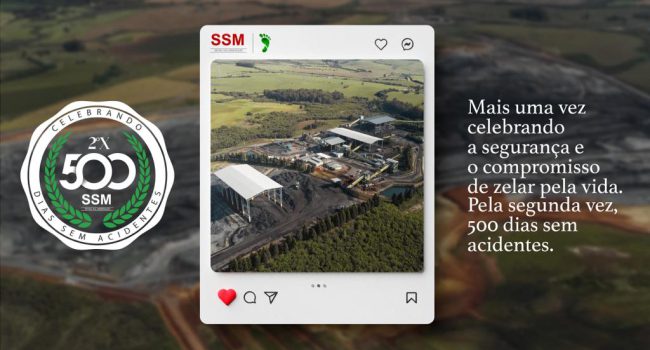 Copelmi celebra 2º ciclo de 500 dias sem acidentes na Seival Sul Mineração/RS