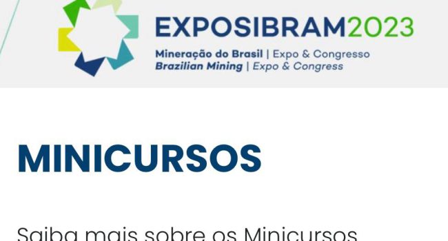 EXPOSIBRAM 2023: inscrições abertas para os minicursos 