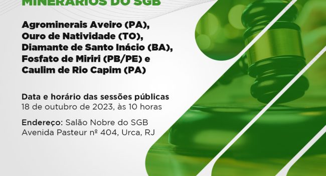 Áreas para prospecção de ouro, diamante e agrominerais no Norte e Nordeste irão a leilão
