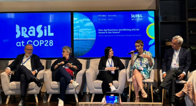 Debate na COP28 evidencia contribuições da mineração e do agro do Brasil para vencer a ‘emergência climática’