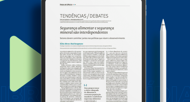 Segurança alimentar e segurança mineral são interdependentes