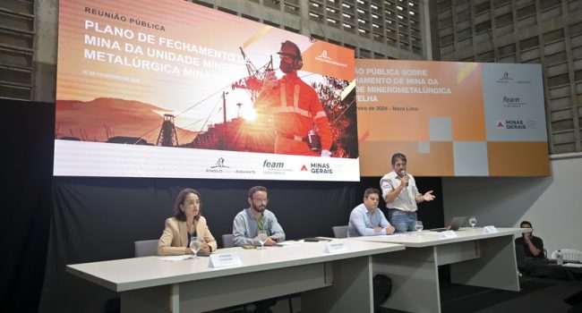 AngloGold Ashanti e Feam realizam 1ª reunião pública de fechamento de mina para apresentar plano ambiental da mina Velha, em Nova Lima