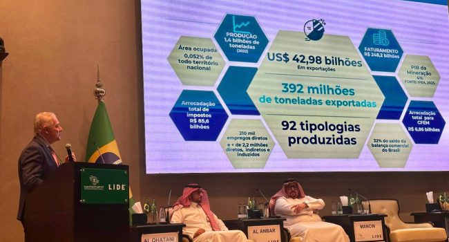 IBRAM apresenta as oportunidades da mineração brasileira no Brazil Saudi Arabia Conference