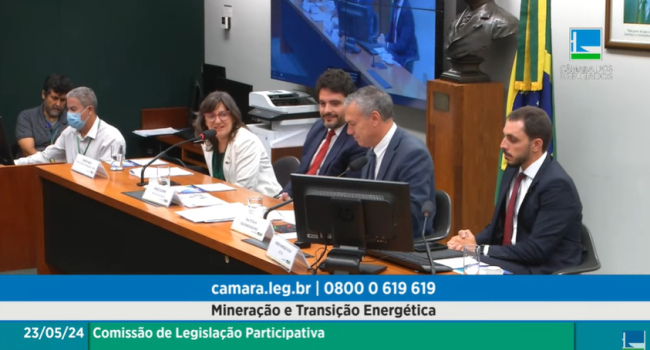 IBRAM destaca importância da mineração brasileira para a transição energética mundial em evento na Câmara dos Deputados