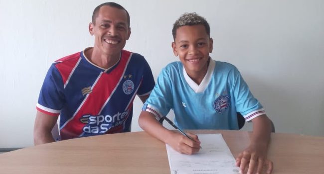 Com apoio da Appian / Atlantic Nickel, estudante de projeto social de futebol conquista vaga inédita no Esporte Clube Bahia