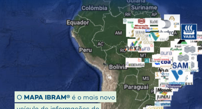 Mapa IBRAM®: nova ferramenta apresenta informações georreferenciadas sobre minas e projetos em fase de pesquisa mineral