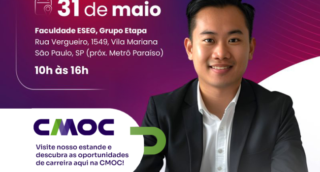 CMOC Brasil participará da Feira de Recrutamento de Empresas Chinesas em busca de novos talentos