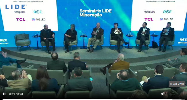 Vice-presidente do IBRAM, Fernando Azevedo, destaca papel estratégico da mineração em evento em SP
