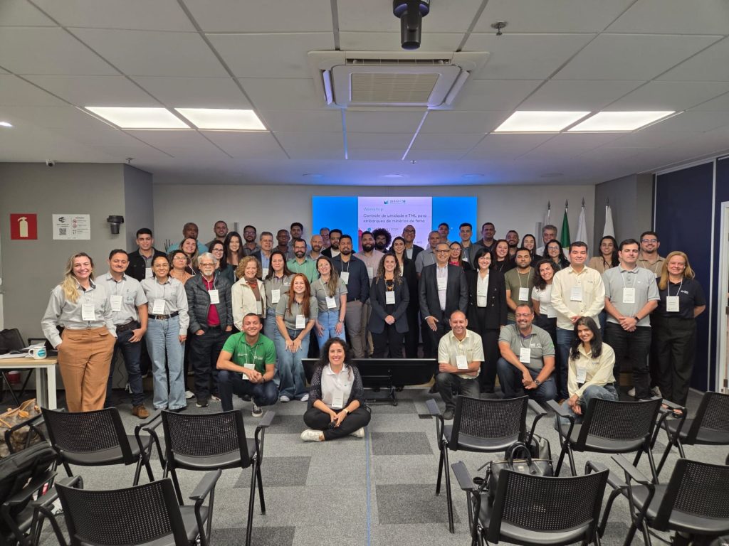 Controle de umidade e TML para embarques de minérios de ferro é tema de workshop do IBRAM em Belo Horizonte