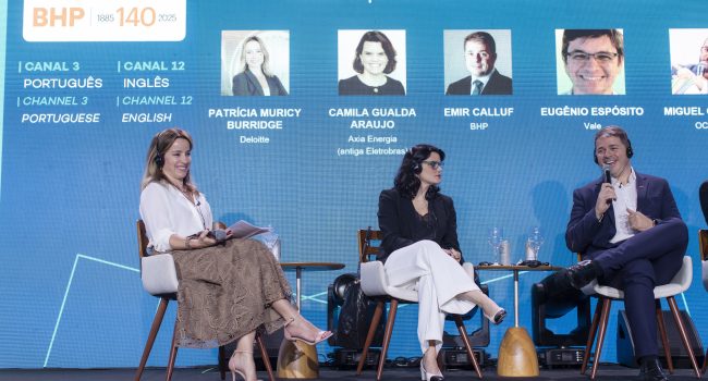 Executivos da BHP debatem o futuro da mineração na Exposibram