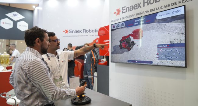 Na EXPOSIBRAM 2026, Enaex mostra como a tecnologia chega à operação