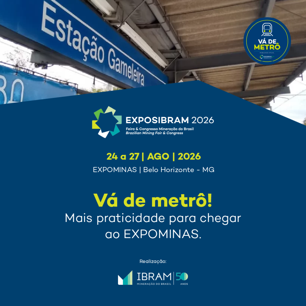 Campanha "Vá de Metrô" incentiva mobilidade sustentável durante a EXPOSIBRAM 2026