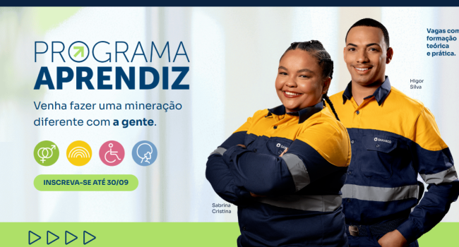 Samarco abre inscrições para o Programa Aprendiz 2027